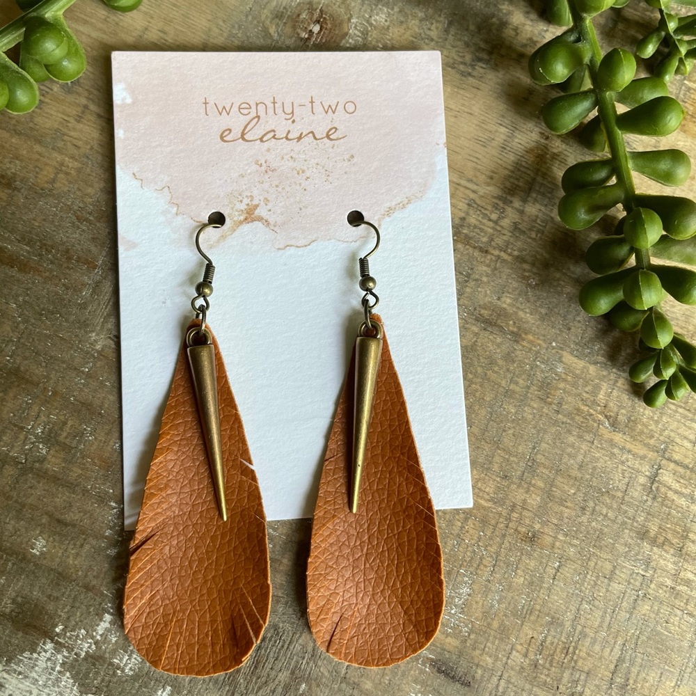 Fringe Leather Earrings